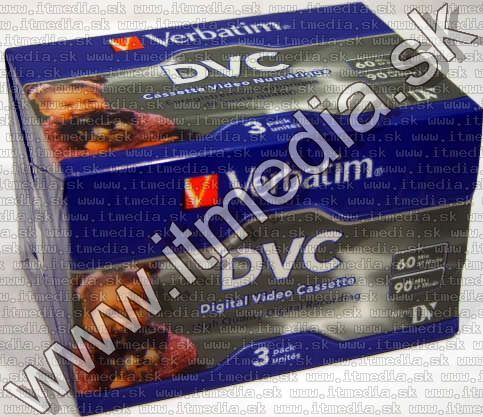 Image of Verbatim DVM-60 mini DV cassette 3-pack (47651) (IT3992)