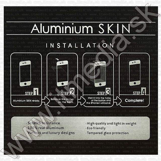 Image of iPHONE 4G Aluminium Skin *Blue* (IT8105)