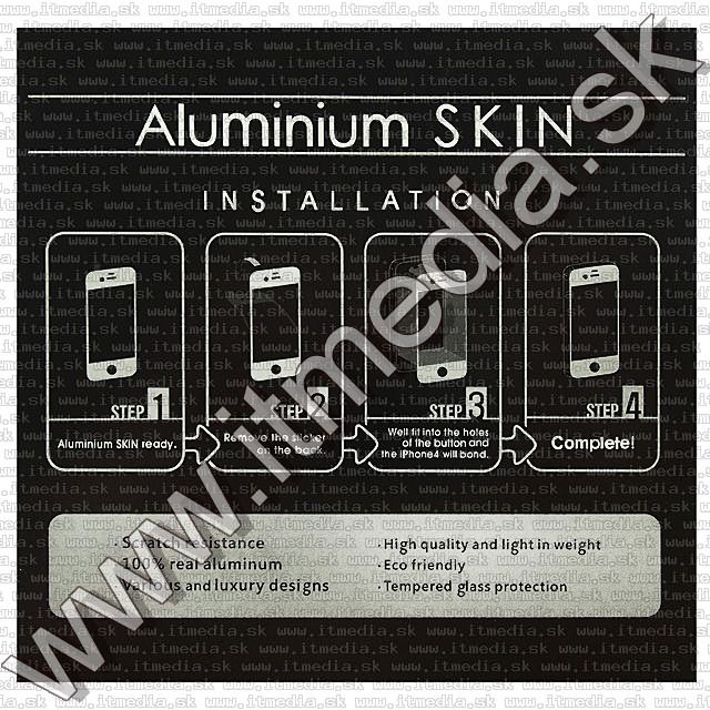 Image of iPHONE 4G Aluminium Skin *Grafit* (IT8110)