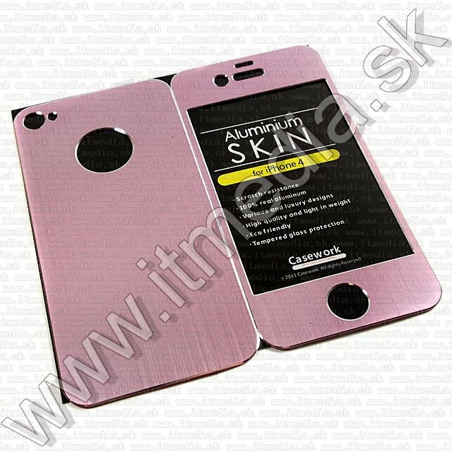Image of iPHONE 4G Aluminium Skin *Light Pink* (IT8108)