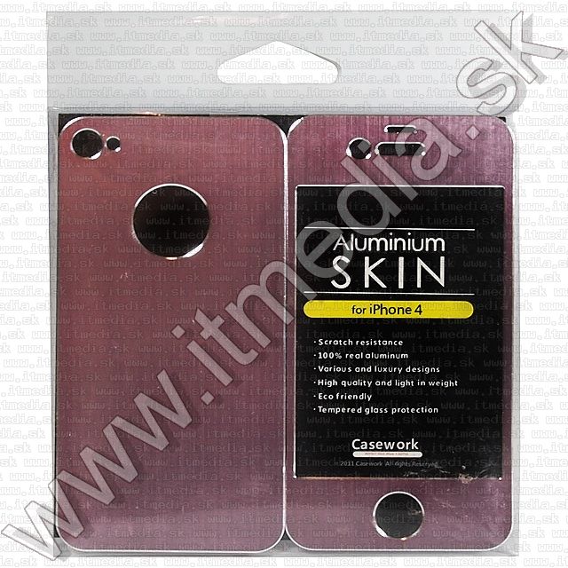 Image of iPHONE 4G Aluminium Skin *Light Pink* (IT8108)