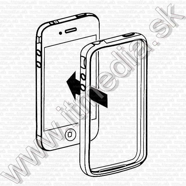 Image of iPHONE 4G Bumpers *Red&amp;amp;amp;amp;amp;White* (Remanufactured) (IT8302)