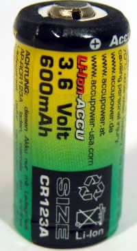 Image of Accupower Battery Charger CR123 + free battery (IT3713)