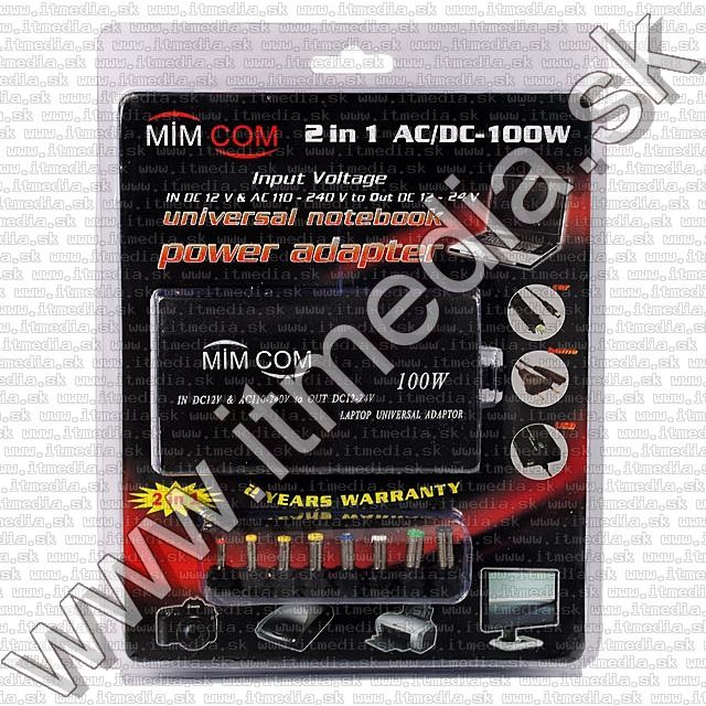 Image of Universal Laptop Home and Travel Charger DC 12 AC110-240V 100Watt (IT7000)