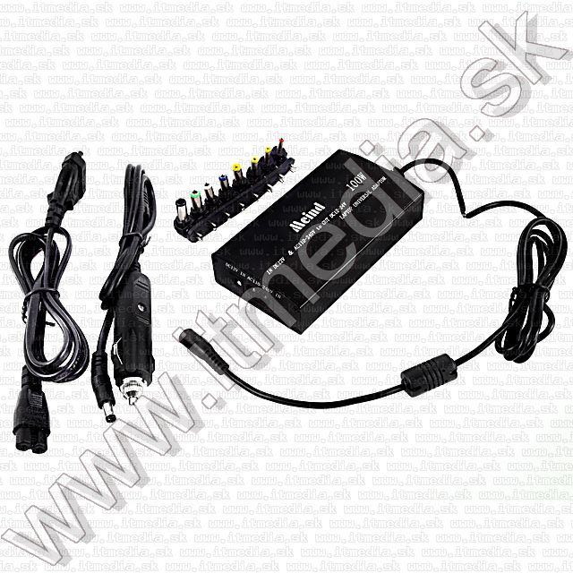 Image of Meind Universal Laptop CAR Charger 12-230V 100Watt LCD (IT7328)