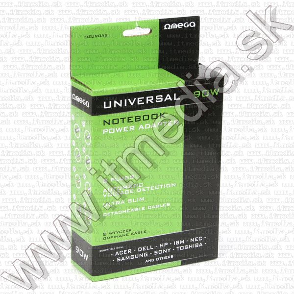 Image of OMEGA Univerzális Laptop töltő 90W 19V (41612) (IT9278)