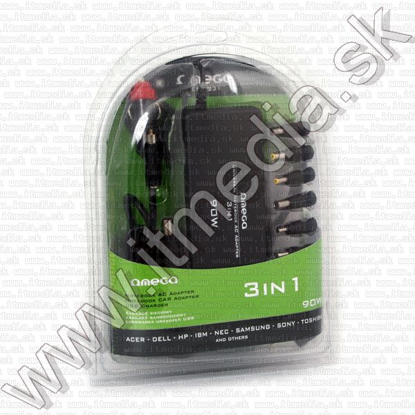 Image of Omega Universal Notebook (Laptop) charger 90W 3-in-1 (IT5543)
