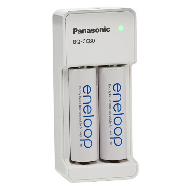 Image of Panasonic Eneloop Compact USB Battery Charger +2xAA Eneloop INFO!!! (IT14438)