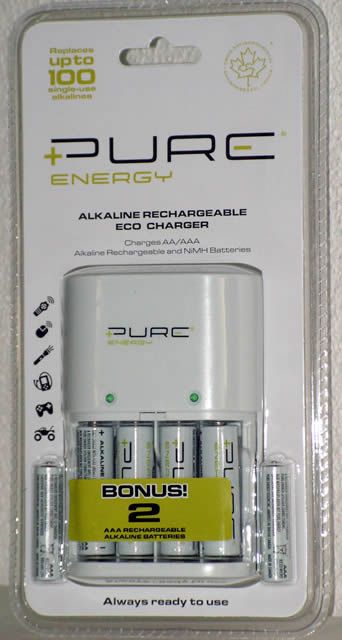 Image of PureEnergy Plugin battery charger 4-slot (463) +6 free (IT5642)