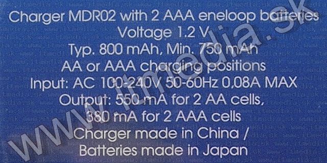 Image of SANYO Quick Charger +2xAAA Eneloop free (IT7473)