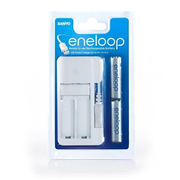 Image of SANYO USB Travel Charger +2xAAA Eneloop free (IT4973)