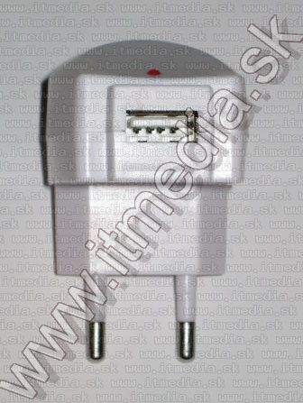 Image of Universal USB charger 1000 mA *WHITE* 100-230v (IT7001)