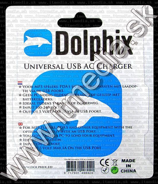 Image of Universal USB charger 1000 mA (IT5429)