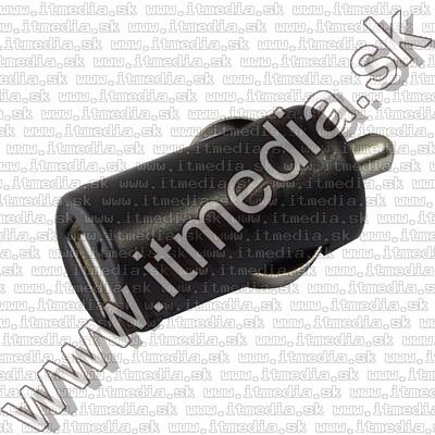 Image of Mini Universal-iPhone 12V USB charger *1A* Black INFO! (IT7998)