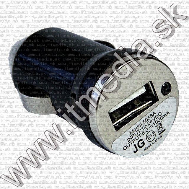 Image of Bullet Mini Universal-iPhone 12V (CAR) USB charger *Black* 500mA INFO! (IT12852)