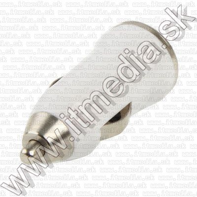 Image of Bullet Mini Universal-iPhone 12V (CAR) USB charger *White* 1000mA INFO! (IT9110)