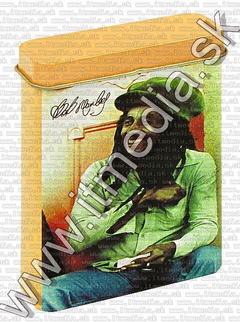 Image of Metal Cigarette Box 25x70x90mm *Bob Marley* (IT5829)