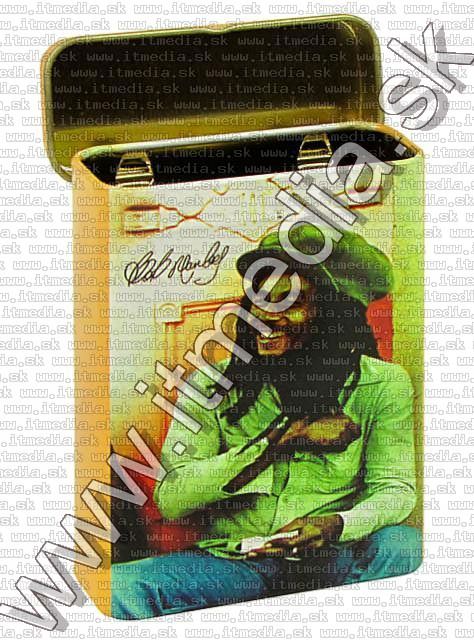 Image of Metal Cigarette Box 25x70x90mm *Bob Marley* (IT5829)