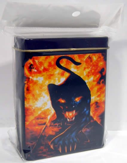Image of Metal Cigarette Box 25x70x90mm *Hell Cat* (IT3967)