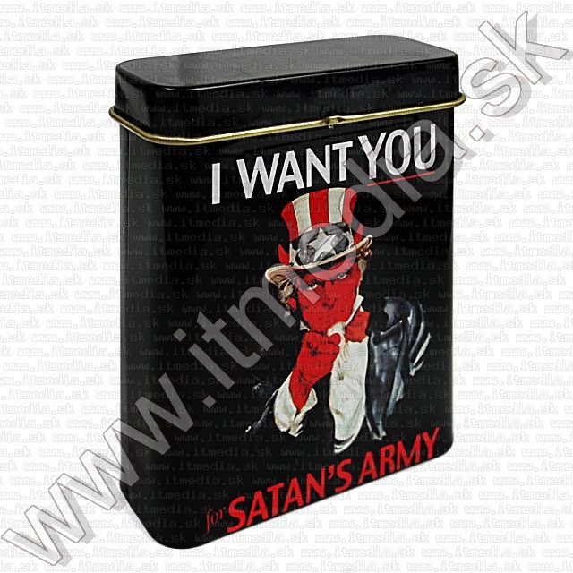 Image of Metal Cigarette Box 25x70x90mm *Satans Army* (IT8654)