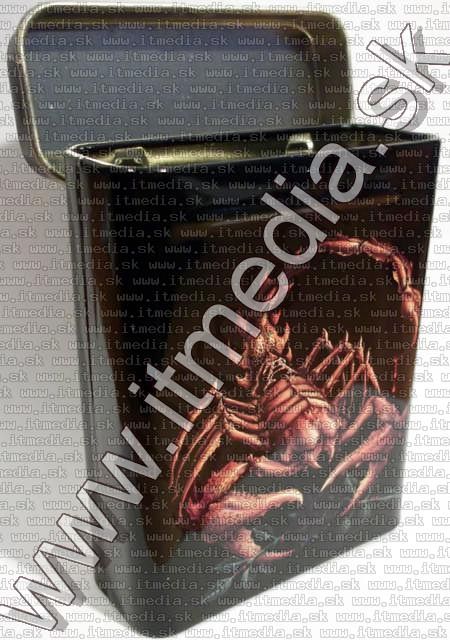 Image of Metal Cigarette Box 25x70x90mm *Scorpion* (IT8658)