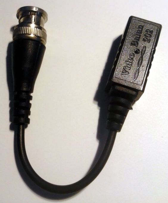 Image of BNC connector *Video Balun* Cable Screw mount  (IT12556)