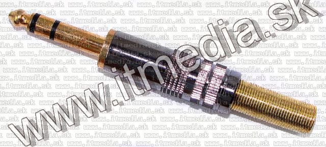 Image of Jack connector stereo 6.3mm metal (IT0068)