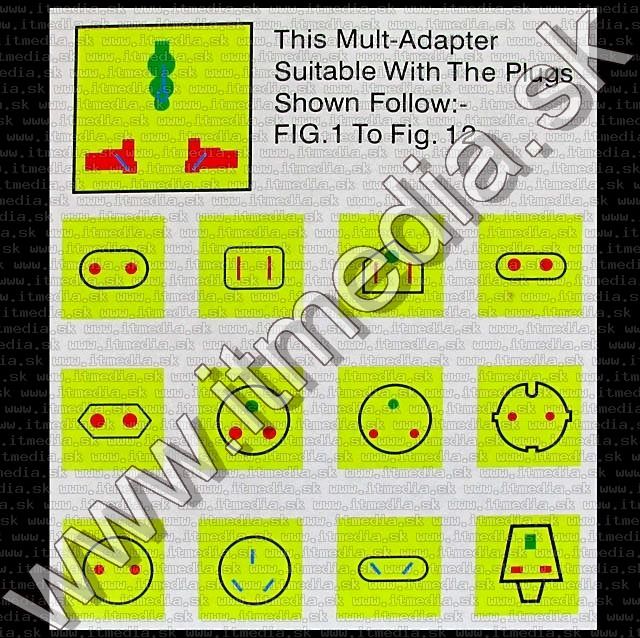 Image of EURO-Universal World (UK,US,CN,AU) Travel Socket Converter (IT5490)