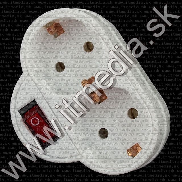 Image of Powerline Double Connector splitter with Switch (IT8025)