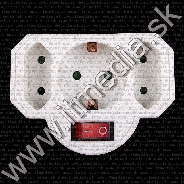 Image of Powerline Triple Connector splitter with Switch (IT8981)
