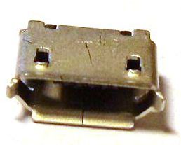 Image of microUSB 2.0 OTG connector *PANEL MOUNTABLE* (Female) No. 3 (IT10079)