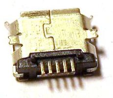 Image of microUSB 2.0 OTG connector *PANEL MOUNTABLE* (Female) No. 3 (IT10079)