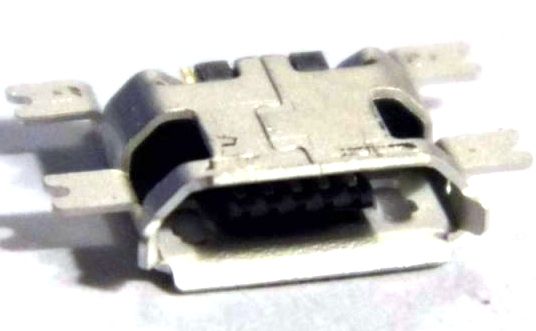 Image of microUSB 2.0 OTG connector *PANEL MOUNTABLE* (Female) No. 1 (IT10966)