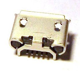Image of microUSB 2.0 OTG connector *PANEL MOUNTABLE* (Female) No. 6 (IT10970)