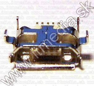 Image of microUSB 2.0 OTG connector *PANEL MOUNTABLE* (Female) No. 9 (IT10973)