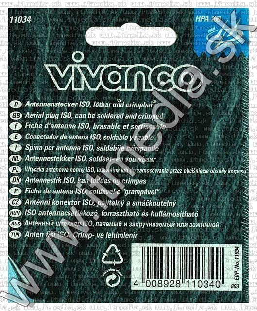 Image of Car Antenna *ISO* connector BULK (IT5272)