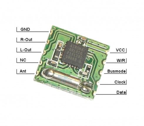 AR1010 (TEA5767 compatible) FM Receiver i2c (Arduino) (IT12225) Image of AR1010 (TEA5767 compatible) FM Receiver i2c (Arduino) (IT12225)
