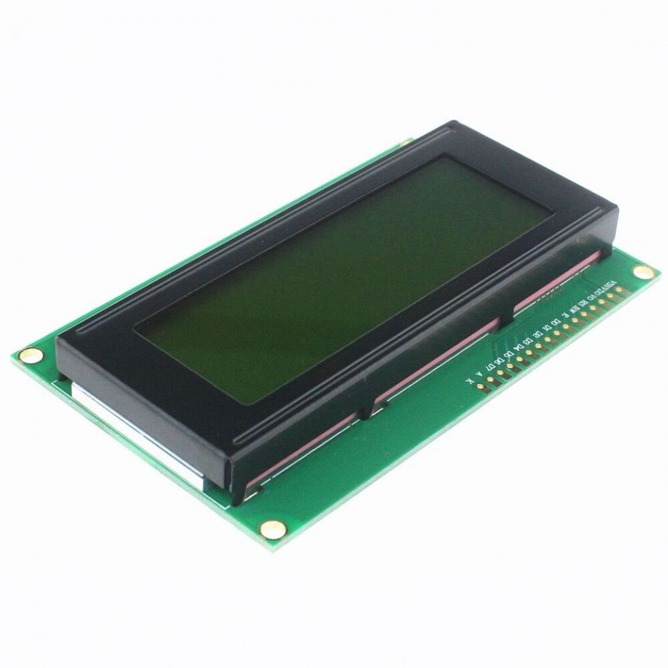 Image of LCD character *DISPLAY* 2004 (Arduino) 4x20 char GREEN (IT12537)