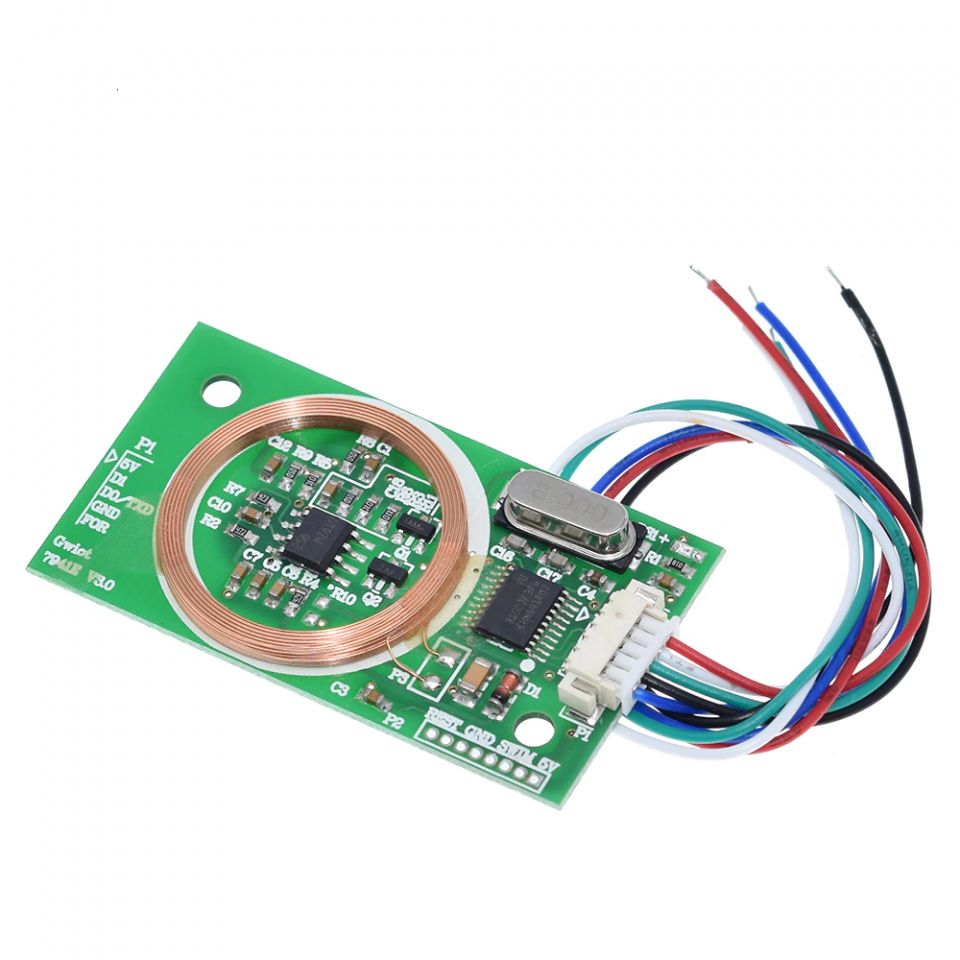 Image of Arduino Serial RFID reader module 125kHz EM4100 INFO! (IT14559)