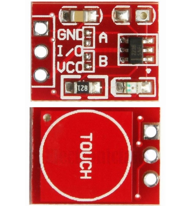 Image of Érintő (touch) szenzor modul (kapacitív) Piros (IT13125)