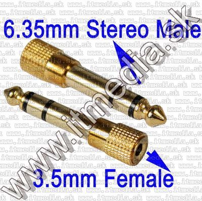 Image of Jack (3.5) - Jack (6.3) converter *GOLD* (IT7793)