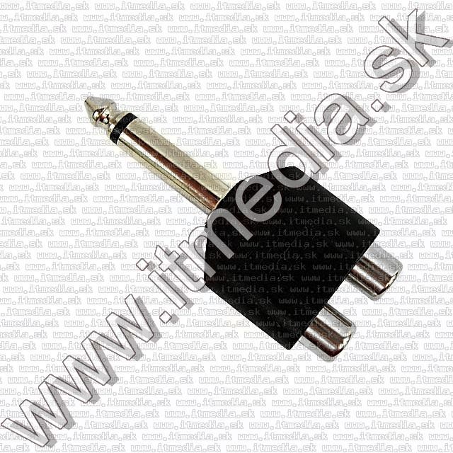 Jack (6.3) mono - 2x RCA converter (IT9257) Image of Jack (6.3) mono - 2x RCA converter (IT9257)