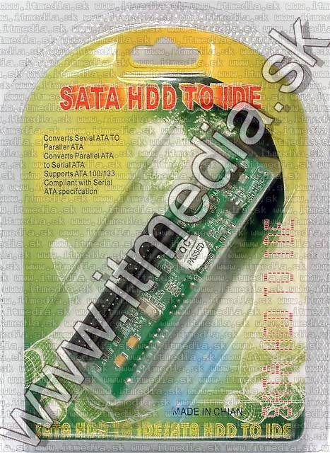 Image of IDE (cable) to SATA (drive) converter panel (IT4663)