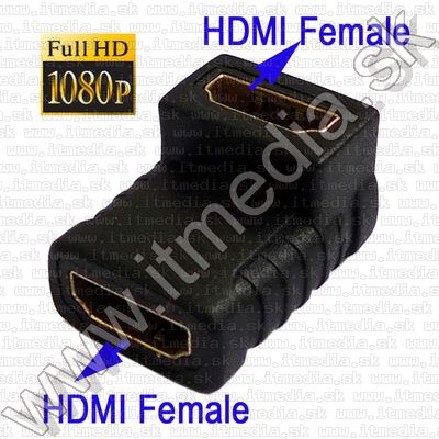 Image of HDMI female - HDMI *L* female coupler adapter (IT9435)