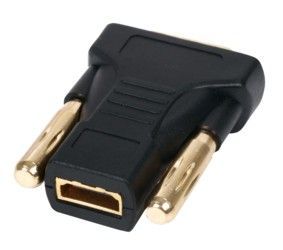 HDMI female - DVI male converter *golden* (14297) (IT1952) Image of HDMI female - DVI male converter *golden* (14297) (IT1952)
