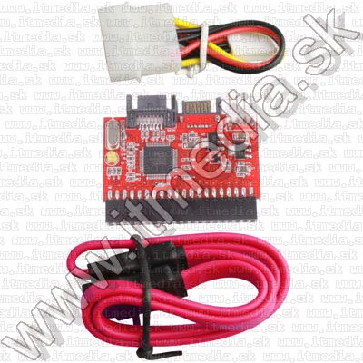 Image of IDE-SATA and SATA-IDE converter *Universal* 2-in-1 RED (IT7827)