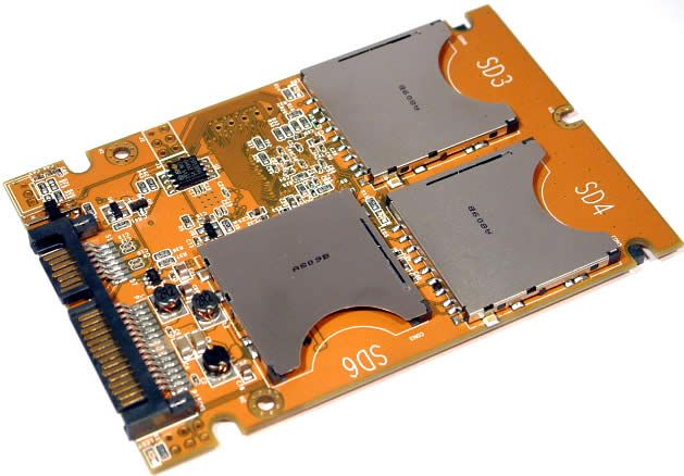 Image of Trifoo SD-HC to Laptop S-ATA 2.5 SSD RAID Converter (IT3253)