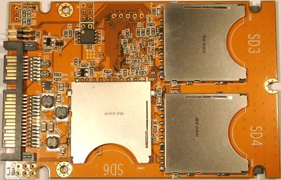 Image of Trifoo SD-HC to Laptop S-ATA 2.5 SSD RAID Converter (IT3253)