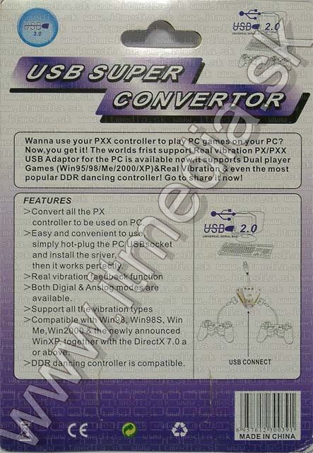 Image of 2-in-1 PlayStation-2 to USB converter BULK (IT4731)
