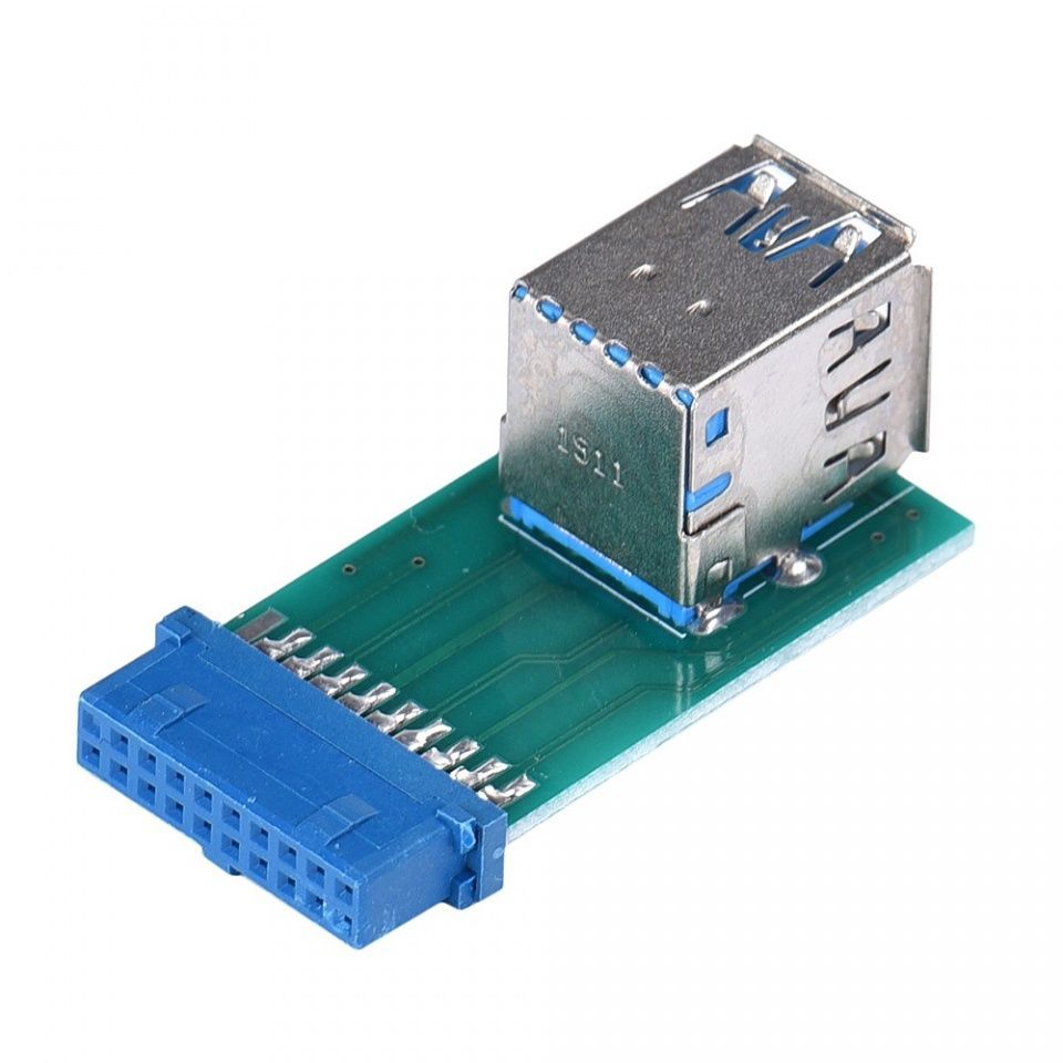 Image of USB alaplapi adapter 19-pin 2x USB 3.0 Aljzat (IT12836)
